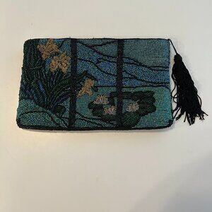 Vtg Beaded Clutch or Evening Bag Designed by Valerie Barad